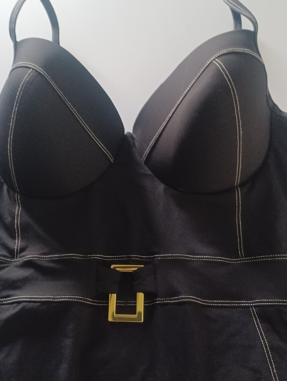 Bleu Rod Beattie 1pc Swimsuit Sz 14 A Fine Line Belted - Picture 3 of 8
